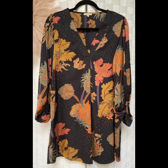JODIFL Floral Tunic Blouse Top Size S - Picture 1 of 3